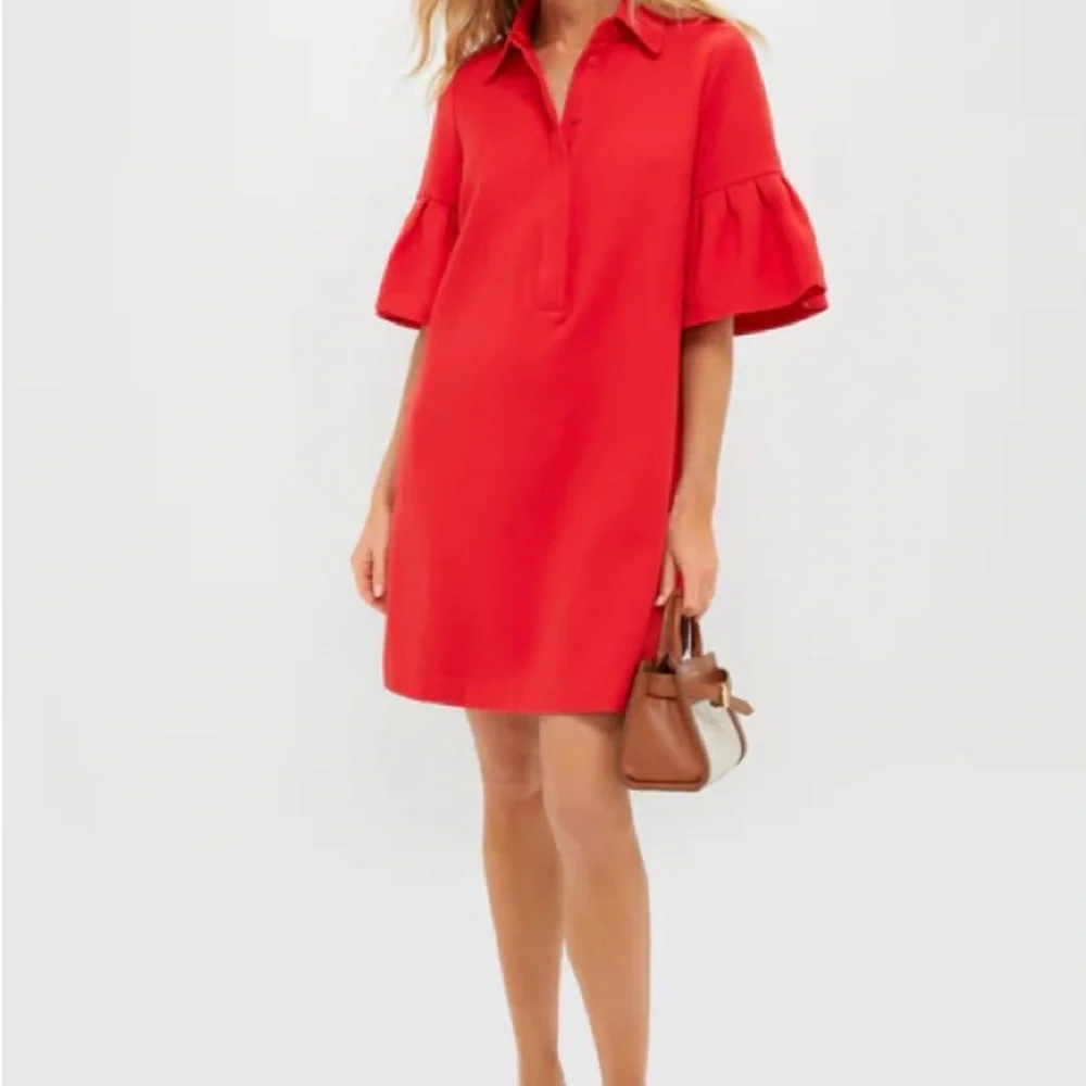 Tuckernuck Ruffle Sleeve Polo Dress sz s nwt - Picture 2 of 5